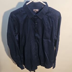 Van Heusen Navy Casual Button-Down Shirt